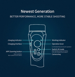 BT Cầm Tay Gimbal Ổn Định Điện Thoại Di Động Ảnh Tự Sướng <span class=keywords><strong>Stick</strong></span> Chủ Có Thể Điều Chỉnh Ảnh Tự Sướng Đứng Với Chất Lượng Tốt Cho <span class=keywords><strong>iPhone</strong></span>/Huawei - Product Image 4