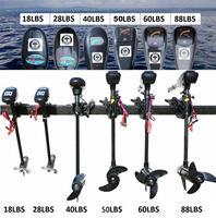 Moteur hors-bord électrique Solarmarine 60 LBS 12 V pour bateau pneumatique, kayak d'assaut et accessoires de bateau rapide - En vente