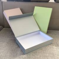 Boîte cadeau en papier magnétique vert et noir avec logo personnalisé de luxe, recyclable, pliable, rigide, avec couvercle magnétique
