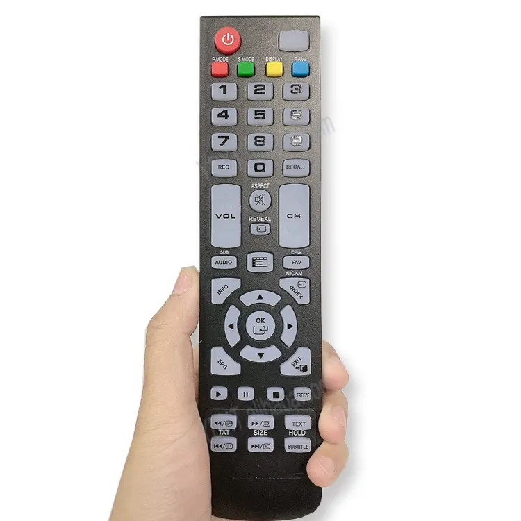 Controle remoto ydxt 100 oem, controle remoto para tv/dvd/dvb com 46 teclas