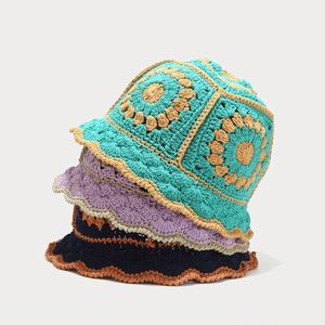 Sombrero de Ganchillo de Hilo de Algodón Japonés en Oferta, Sombrero de Pescador Moderno para Mujer, Moda de Otoño y Verano, Venta al por Mayor - Product Image 2