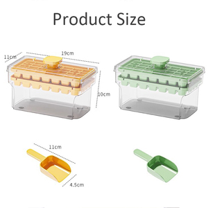 Molde para Cubitos de Hielo de 68 Compartimentos, Caja de Almacenamiento de Hielo de Grado Alimenticio para Uso Doméstico, Bandeja para Cubitos de Hielo con Caja de Almacenamiento, Accesorio de Cocina - Product Image 3