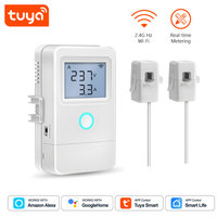 Compteur d'énergie intelligent WiFi Tuya 1CH/2CH/3CH avec transformateur de courant à pince AC100-240V 80A, moniteur de puissance PST-PW03-1CH/2CH/3CH