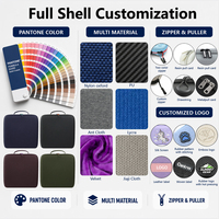 Tas Penyimpanan LED Fill Light Ekstra Besar dengan Casing EVA, Custom Pabrik OEM ODM, Terbagi untuk Penyimpanan, Tas Pembawa Perlengkapan Pencahayaan Studio Profesional