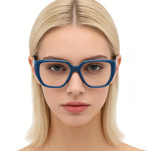 Montura de gafas cuadradas de acetato Conchen para mujer, diseño hexagonal de moda, lentes planas 1074 - Product Image 4