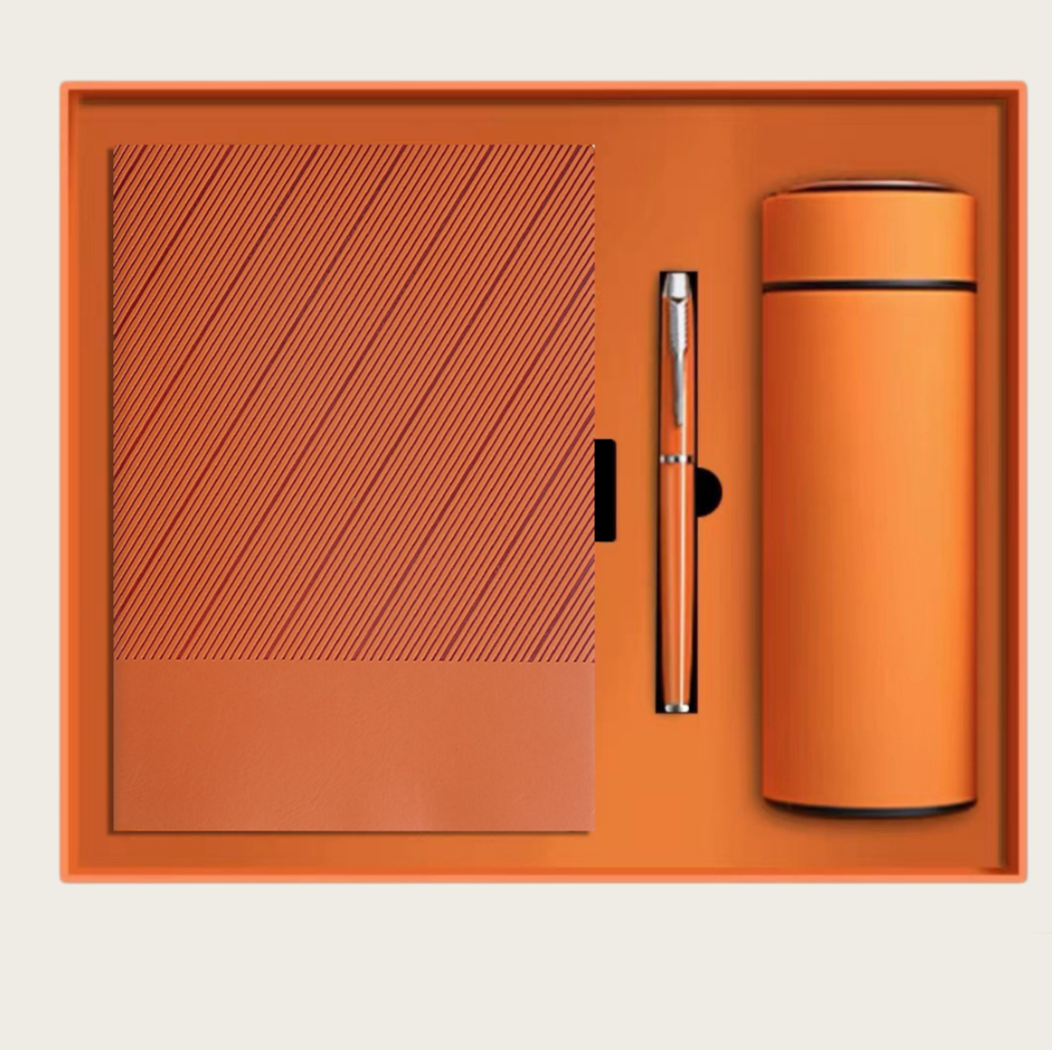 Ensemble trois pièces orange