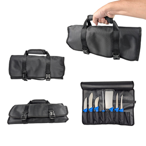 <span class=keywords><strong>Set</strong></span> Professionale di 7 <span class=keywords><strong>Coltelli</strong></span> da Macellaio in Acciaio Inossidabile con Manico Antiscivolo in PP, Resistenti e Lavabili in Lavastoviglie, per Uso Commerciale - Product Image 3