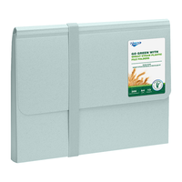 Logo personnalisé BIO dégradable PP fichier extensible avec bande élastique A4 motif bureau papeterie organisateur de documents dossier de poche