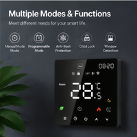 Termostato Inteligente WiFi Tuya 16A/25A de Alta Carga para Calefacción por Suelo Radiante, Programable Semanalmente, Electrodomésticos Inteligentes para Hoteles