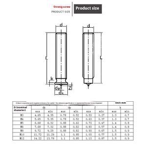 Chất lượng cao thép carbon Hàn điểm vít/móng tay/đinh tán đồng thau và đồng mạ cho trồng Hàn - Product Image 6