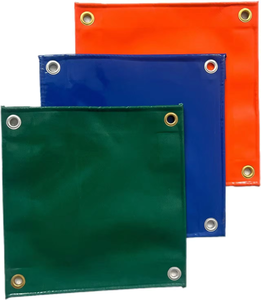 Telo impermeabile in PVC blu resistente e rinforzato - Product Image 6