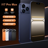 Nouveaux téléphones mobiles I17 Pro Max de haute qualité, double SIM, version mondiale, smartphone I17 Pro Max, 4 Go + 64 Go, téléphones portables D