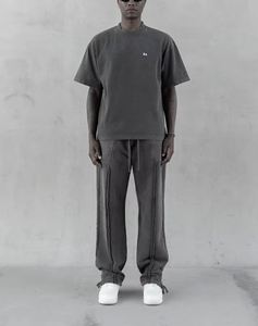 RQ Men's Casual Street for Tide Pants Custom 100% Cotton Loose Waist with Joker Tied <b>Rope</b> Design Mid Waist Fit - Product Image 2