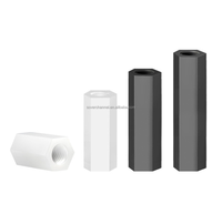 M6 M8 M10 White Black Hex Nylon Standoff Spacer Column Flat Head Hole Screws Aluminium Zinc Material Nuts Fasteners Product