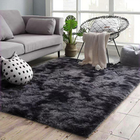 ZT personnalisé décoratif zone lavable grande teinture de cravate PV moelleux tapis de fourrure artificielle tapis pour salon