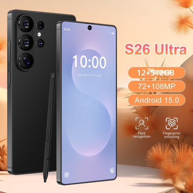 tablette android 15 avec carte sim en 14 pouces 5g 12+512GB S26 Ultra S26ultra cell chargers symphony mobile phone