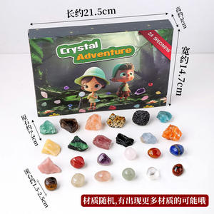 Caja Sorpresa <span class=keywords><strong>de</strong></span> 24 Compartimentos con Piedras Naturales en Bruto, Piedras Rodadas, Piedras <span class=keywords><strong>de</strong></span> Mina, Piedras <span class=keywords><strong>de</strong></span> Cueva, Piedras Musicales, Piedras Desmagnetizantes y Piedras con Formas Únicas, para el Día <span class=keywords><strong>de</strong></span> Navidad - Product Image 6