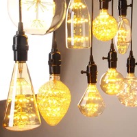 Nouvelle Ampoule LED Effet Feu d'Artifice à Filament Edison Haute Luminosité 2026, Culot B22 A19 G125, Solaire 2200K, Globe, Conforme ROHS EMC FCC E26/E27 ETL