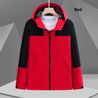Veste de travail et de montagne personnalisée en tissu Oxford 100% polyester, fine, imperméable, coupe-vent, pour sports de plein air, avec broderie de logo, ODM