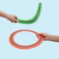 Jouet volant boomerang à prise souple pour enfants et animaux de compagnie Jeu de sport facile à attraper en plein air Cour de plage Parc Jardin Arrière-cour