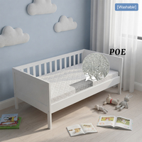 Lit bébé Skylee 4D, nid d'air lavable, matelas bébé en POE, couverture respirante en coton, matériau respirant en polymère POE