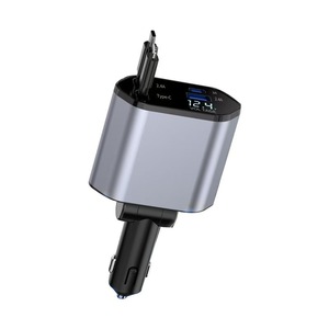 Cargador de Coche 1 a 4 con Carga Rápida y Pantalla Digital 120W PD QC3.0 para Dispositivos Móviles en el Vehículo - Product Image 4