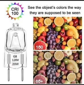 Nhà Máy Giá Chất lượng cao G8 <span class=keywords><strong>Halogen</strong></span> đèn 120V 20W 35W 50W ánh sáng ấm áp ổ cắm bóng đèn <span class=keywords><strong>halogen</strong></span> - Product Image 4
