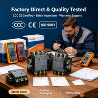 Contacteur CA à semi-conducteurs Delixi 3P 8A 380V 400V Type Magnétique Montage sur Rail DIN pour le Contrôle des Climatiseurs Domestiques