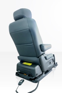 Siège de voiture de luxe en cuir réglable et pivotant pour véhicules modifiés (MPV, SUV, Van) – Noir – Adapté aux personnes handicapées, âgées et utilisant un fauteuil roulant - Product Image 4