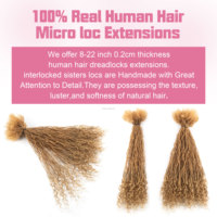 Professionnel 27 #   Extensions de cheveux dreadlocks bouclées intercroisées 18 pouces 0,2 cm, faits à la main, fournisseur en gros