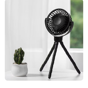 Cubierta desmontable de mano para uso en múltiples escenarios, ventilador para cochecito de bebé, ventilador de refrigeración inteligente para caminar, acampar, trabajar, colgar, forma de pulpo - Product Image 2