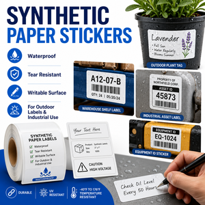 Etiquetas de Papel Sintético Personalizadas, Resistentes al Agua y al Aceite, Duraderas, para Barriles de Productos Químicos Industriales - Product Image 2