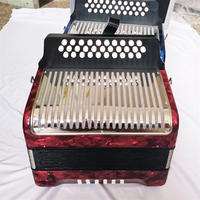 31 Key 12 Bass, 31 Buttons 12 Bass FBbEb Tune Button Accordion, Bayan Accordions with ABS case