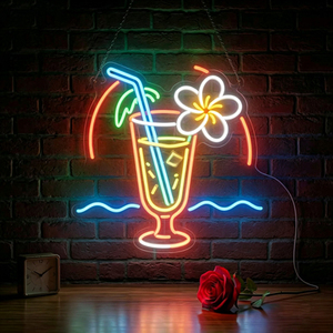 Letreros de neón LED personalizados para Navidad, ideales para locales comerciales como cafeterías y salones de belleza. - Product Image 3