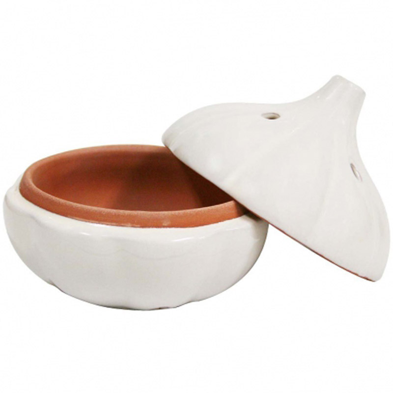 YLWX Vaso per Aglio A Forma di Arancia Creativo Barattolo di Barattoli Conservazione in Ceramica Porta Aglio