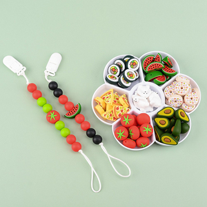 Perles en silicone personnalisées pour porte-clés, kit de fabrication de perles en forme de fruits pour bracelets, colliers, bijoux et artisanat - Product Image 2