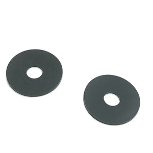 Joint torique plat circulaire noir en graphite et nylon PA6, rondelle d'étanchéité à abrasion moyenne - Product Image 4