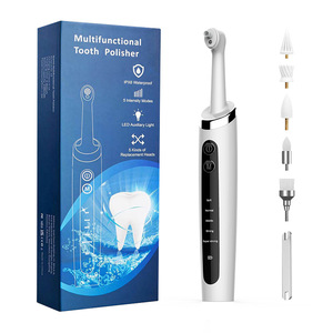 Multifunctional Tooth Polisher Electric Teeth Cleaner With 5 Replacement Heads IPX6 Waterproof 5 Modes LED Light - Product Image 2
