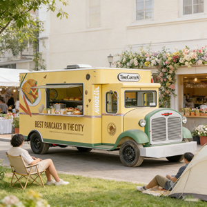 Mobile food cart <b>trailers</b> with customizable cooking equipment, suitable for outdoor fast food. - Product Image 1