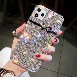 Cover Personalizzata Carina Kawaii con Brillantini per iPhone 15 16 Pro, Orsetto Rosa con Diamanti, Custodia Antiurto in Silicone per Telefono - Product Image 3