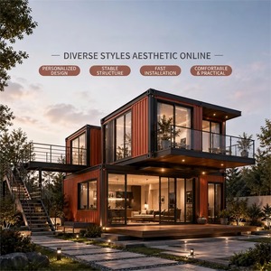 Villa préfabriquée en acier léger entièrement équipée et meublée de haute qualité, maison préfabriquée pour villas à vendre - Product Image 3