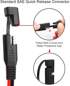 KUNCAN Prise de chargeur de <span class=keywords><strong>batterie</strong></span> 12V 16Awg Sae à faisceau de câbles de borne à anneau - Product Image 4