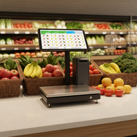 Caisse enregistreuse électronique tactile Windows 15,6 pouces pour supermarché, système de point de vente IA avec balance intégrée, garantie 1 an, modèle S11 - Vente Flash