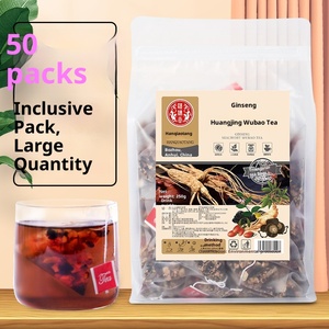Té de Ginseng Huang <span class=keywords><strong>Jing</strong></span> Wu <span class=keywords><strong>Bao</strong></span>, Mezcla Saludable, Grado Superior, 50 Bolsitas Triangulares - Product Image 2