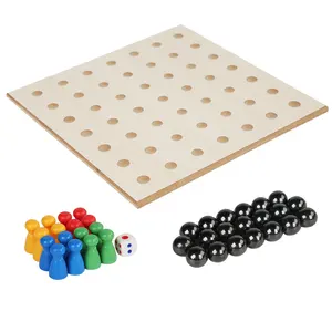 Montessori trò chơi từ tính giáo dục cổ điển 2 trong 1 bằng gỗ từ cờ vua