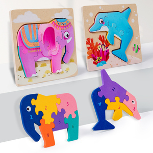 <span class=keywords><strong>Puzzle</strong></span> en bois Offre Spéciale jouet Double face scène <span class=keywords><strong>Puzzle</strong></span> éducation précoce créatif jeu cognitif jouet pour enfants - Product Image 4