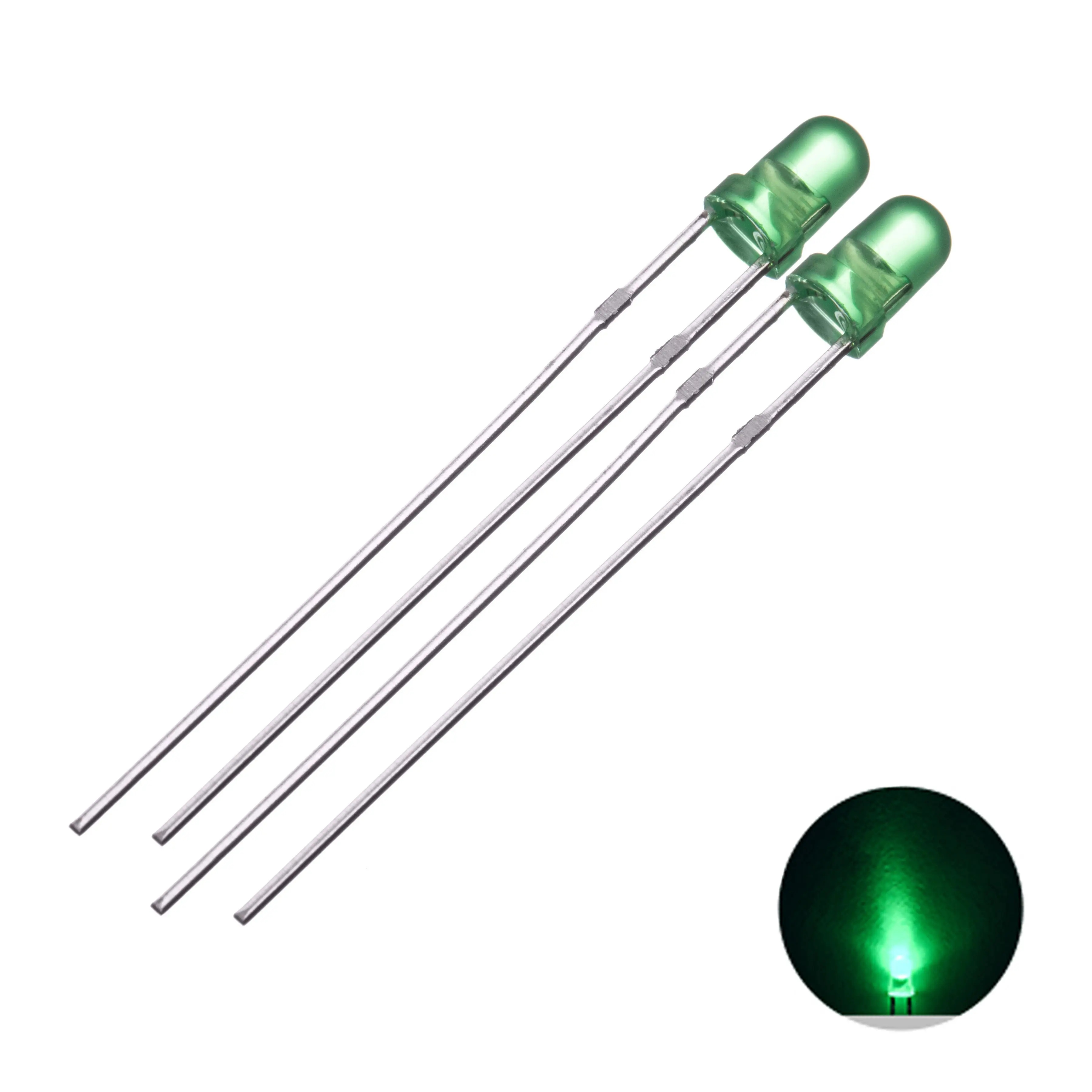 In Stock Through Hole Led Lighting Diode Dip 5Mm Light 3Mm 8mm 10mm Straight Small Bulb
