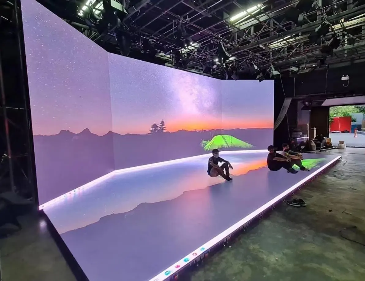 Écran de fond de Studio de tournage virtuel visuel salle numérique Immersive écran interactif 3D cinéma P2 P4 P5 P6