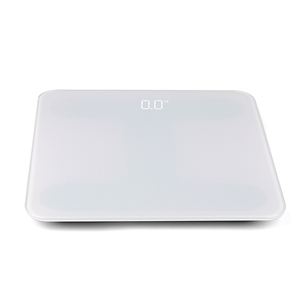 Báscula de cuerpo digital de vidrio para el hogar blanco, Báscula de baño de análisis inteligente con IMC y función de medición de peso, tipo mecánico - Product Image 3