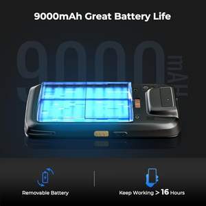 <span class=keywords><strong>Zebra</strong></span> se4710 אנדרואיד 11 pda כף יד 9000mah ip65 מחוספס עם 3g 4g gps WiFi qr 1d 2d 2d סוללה נשלפת - Product Image 3